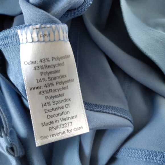 Girls Tek Gear Blue Cinch front Flare Unitard Jumpsuit XL - Picture 8 of 12